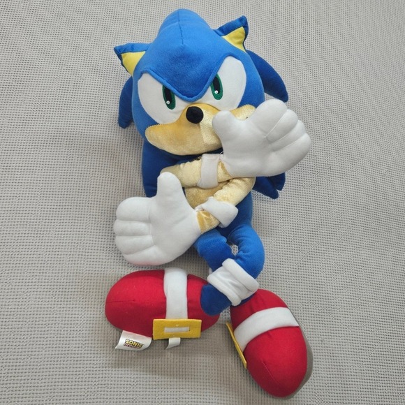 Sonic the Hedgehog Plush 24 Inch Large Stuffed Animal SEGA 2023 5268/126664 Blue - Picture 2 of 16